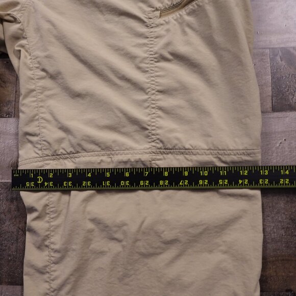 ExOfficio Insect Shield Convertible Pants Men’s 40x32 Beige Zip-Off Hiking Nylon - Picture 9 of 14